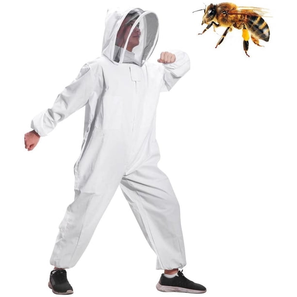 Traje de apicultura, Velo de apicultura con traje de apicultura adecuado para principiantes y apicultores comerciales (XL)