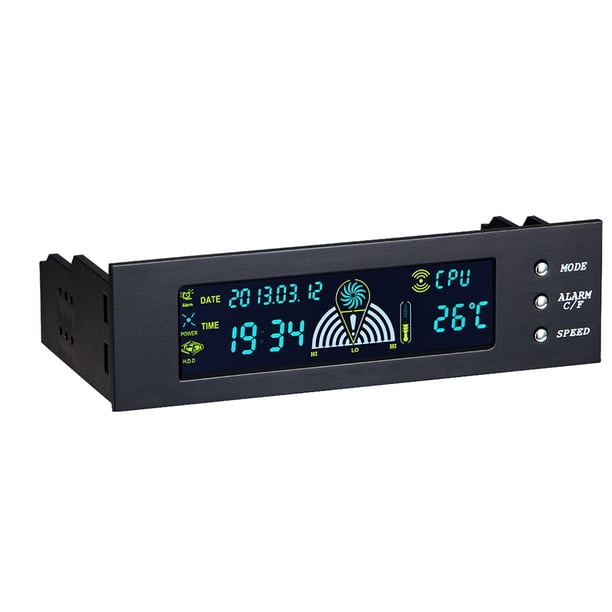 PC Computadora Unidad óptica Bit Ventilador Controlador 3 Velocidad del ventilador Sensor Regulador de temperatura Pantalla digital LCD Speravity EL1748-00B