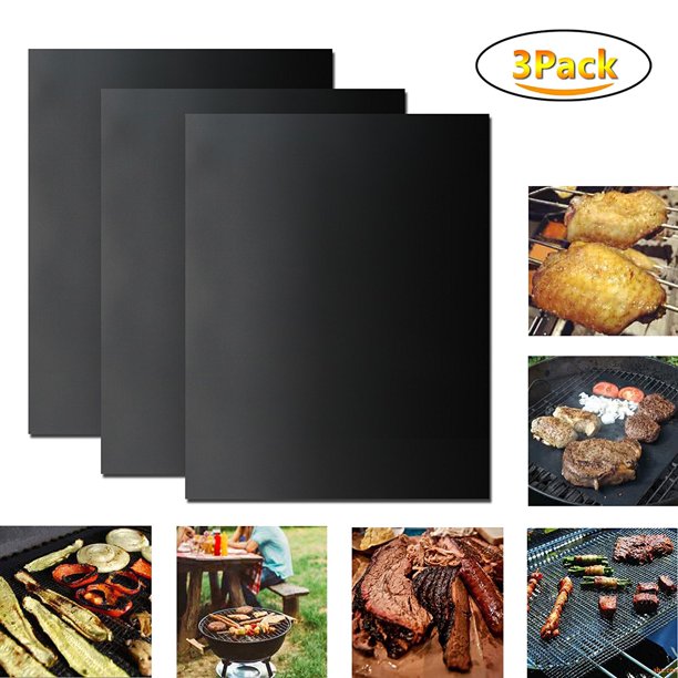 Deago 3 X NonStick Barbecue Cooking Sheet BBQ Baking Mat Easy Grilling