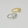 thumbnail image 2 of Adjustable Titanium Steel Butterfly Ring: Bi-Wing Design, Vacuum Plated Finish, Unisex Style, High-Quality Fashion Jewelry for Women and Men, 2 of 5