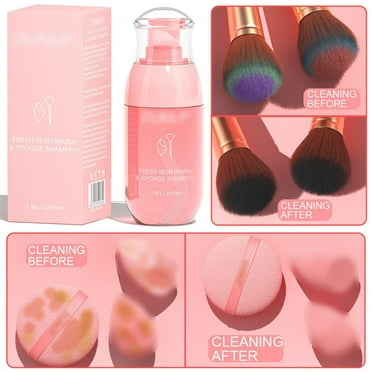 Adpan Beauty Tools Makeup Brush Cleaner Make up Brush Cleansers Solution Makeup Cleaner for Makeup Brushes Beauty Sponge Powder Puff Deep Clean Brush 55Ml 1* Makeup Tool Cleaner
