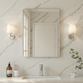 thumbnail image 4 of Topcobe Premium Silver Metal Framed Rounded Corner Wall Mirror, 30" x 20", Decorative Accent for Living Spaces, Modern Home Decor Essential, Stylish Silver Frame for a Sophisticated Look, 4 of 18