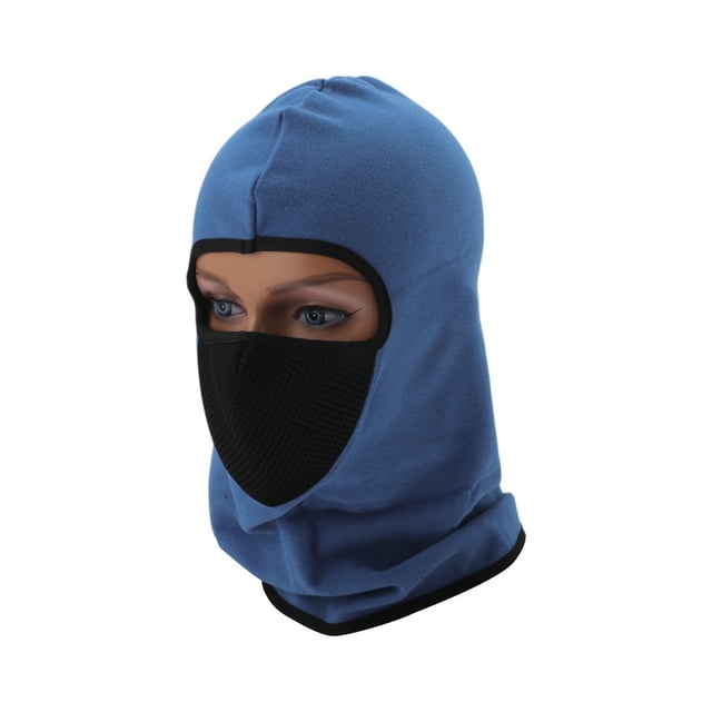 Máscara Facial Todo Incluido de Bargains Únicos Poliéster Panal Mantener Caliente Transpirable Azul Claro 1 Pcs