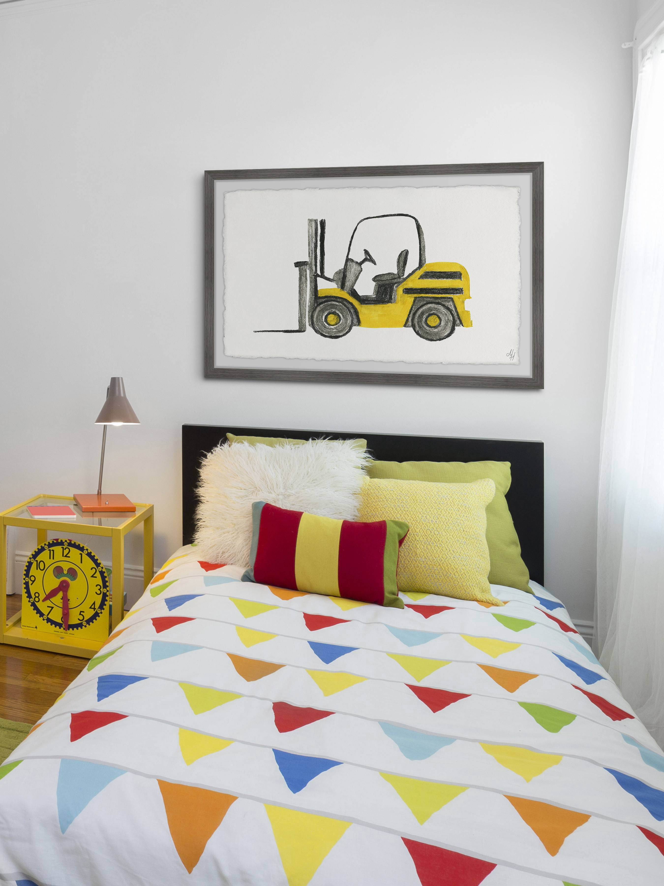 Marmont Hill Forklift Truck Framed Wall Art