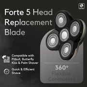 Skull Shaver Forte Blade 5 Head Replacement | Electric Shaver Replacement Heads, 1 Piece