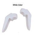 thumbnail image 3 of Yjmei 2 paquetes de protectores de hallux valgus para niños, correctores de dedos superpuestos, color blanco, 3 of 4