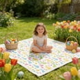 thumbnail image 6 of Easter Egg Bunny Flannel Blanket, Soft Warm Throw Blanket for Bed Sofa Office Couch Holiday Decoration, 29.5x39.3in, 6 of 6