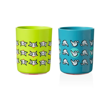 Tommee Tippee No Knock Toddler Cup, Dog & Fox – 6 ounces, 12+ months, 2-Pack