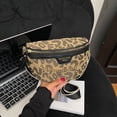 thumbnail image 4 of HUISZJ Leopard Printed Shoulder Bag, Trendy Fanny Crossbody Bag with Adjustable Strap, Fashion Sling Bag for Women Work Travel Outdoor (Black), 4 of 10