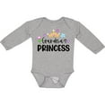 thumbnail image 3 of Inktastic Grandma's Princess Crown and Flowers Girls Long Sleeve Baby Bodysuit, 3 of 5