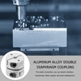 thumbnail image 4 of Raindrops Shaft Coupling Para Motor Con Acoplamiento Flexible De Aleación De Aluminio Plata, 4 of 5