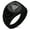 Black, variant on Stainless Steel Norse Valknut Knot Viking Chevron Pattern Biker Style Polished Ring