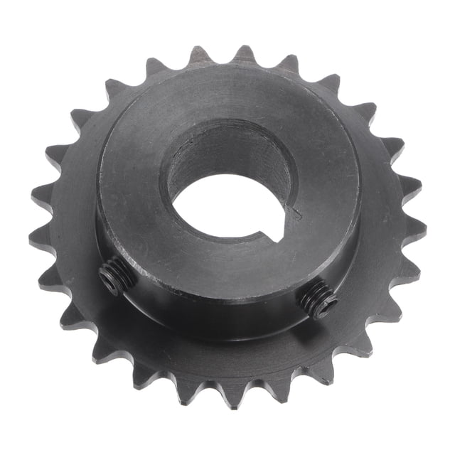 Uxcell Roller Sprocket B Type, Single Strand Pitch, C45 Carbon Steel, Keyway with Set Screws 16mm