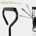 thumbnail image 5 of Geniqua Black Utility Collapsible Folding Wagon Cart w/Canopy Garden Beach Toy Sport Buggy, 5 of 8