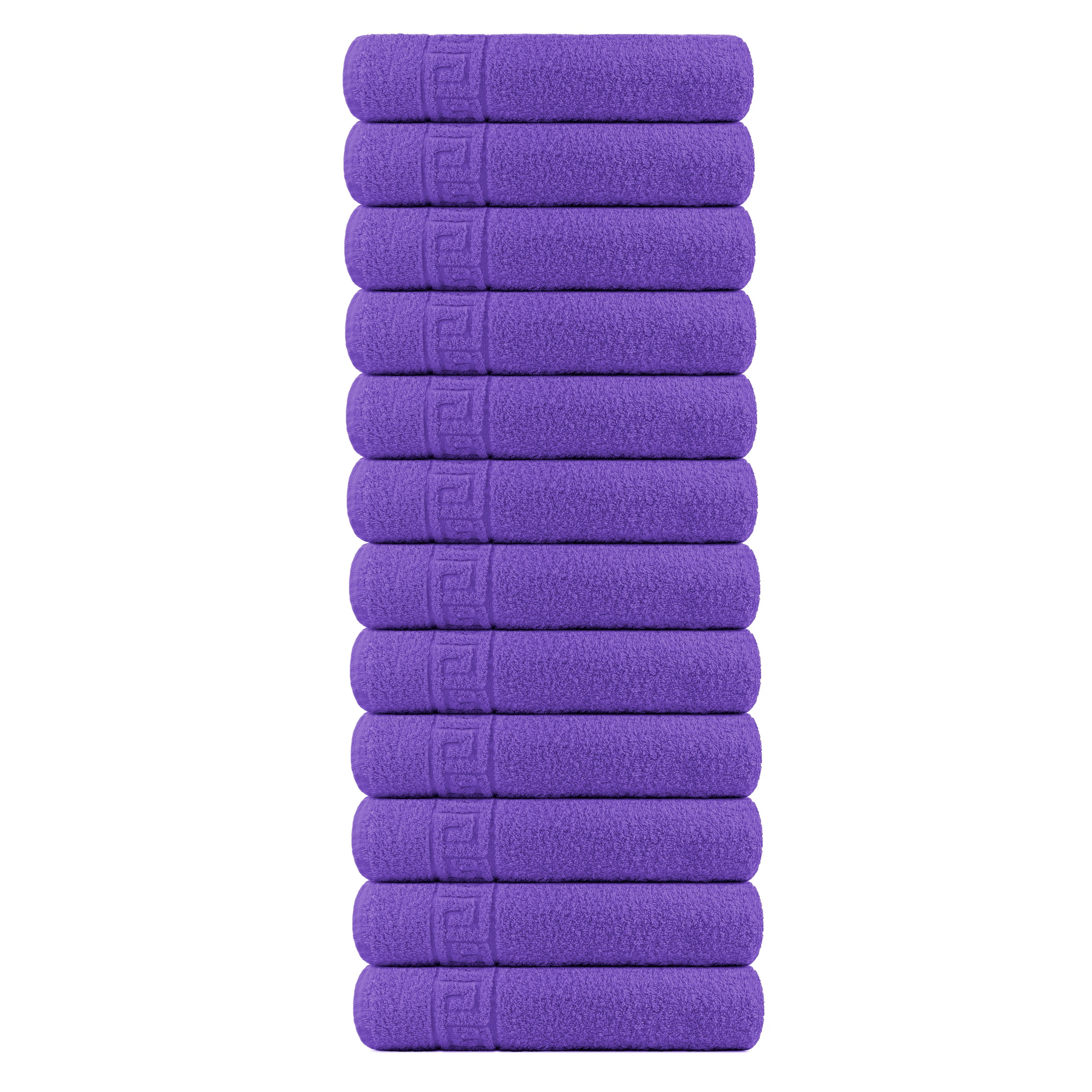 12 Piece 100% Cotton Hand/Bath Towel with Color Options ...