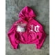 thumbnail image 4 of Conjunto de 2 piezas de sudadera con capucha y pantalón deportivo con cremallera de Tenthseries Y2K para mujer, estilo hip hop, gótico, con estampado de dibujos animados, sudadera, pantalón informal, 4 of 5