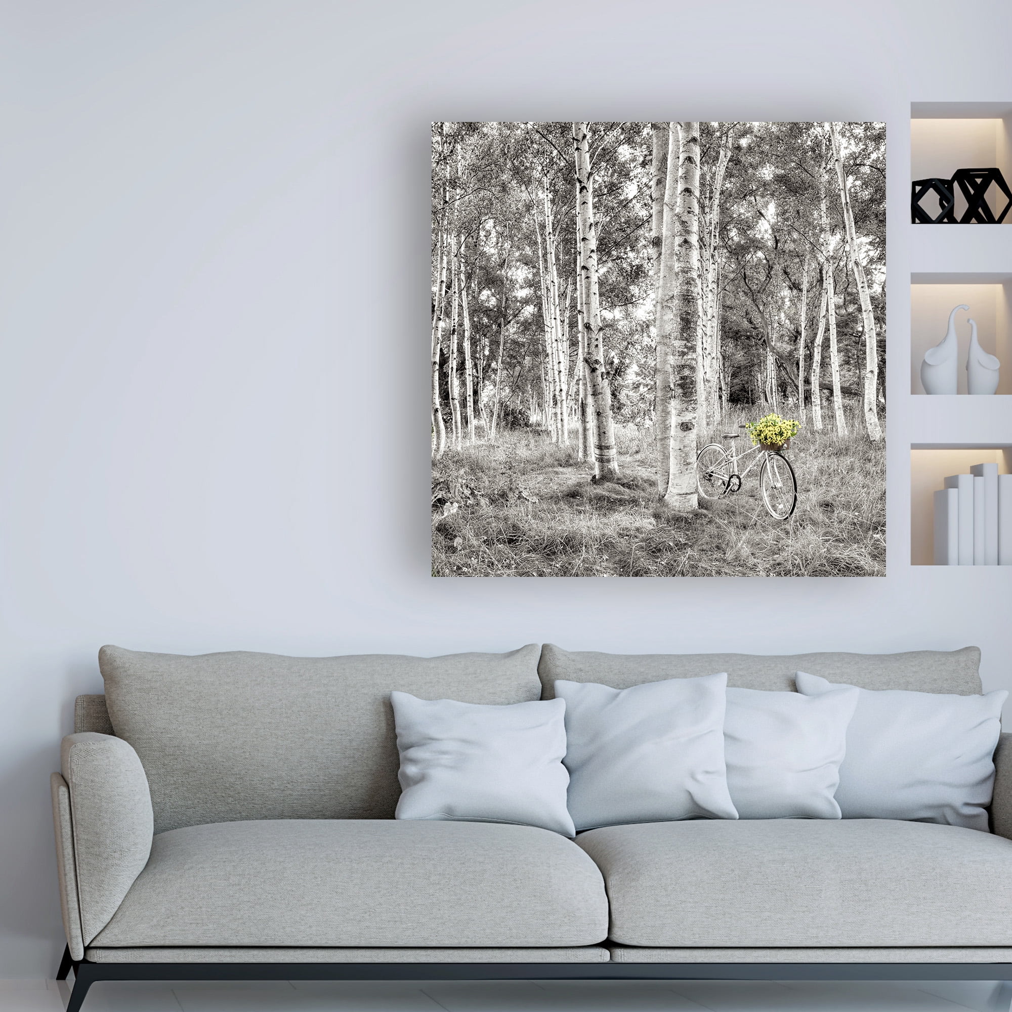 Trademark Fine Art 'Sunflower Bicycle Ride' Canvas Art by Alan Blaustei