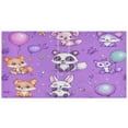 thumbnail image 2 of Cute Stylized Pandas Pattern 12.4x10.6in PVC Round Ring Binder, D-Ring 3-Hole, Metal Clip, 200 Sheets, 2 of 10