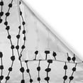 thumbnail image 6 of Ambesonne Vintage Valance & Curtain, Wavy Lines Circles Pattern, 55"x30", Charcoal Grey White, 6 of 7