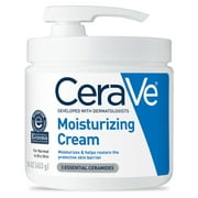 CeraVe Moisturizing Cream with Pump, Face Moisturizer & Body Lotion, Normal to Very Dry Skin 16 oz