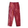 thumbnail image 3 of Lsque Abstract Red Marble Print Women's Pajama Pants, Lounge Pant - Comfortable Home Wear,Elastic Waistband, Stylish Design-X-Large, 3 of 9