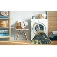 thumbnail image 2 of Ahgly Company Machine Washable Indoor Rectangle Abstract Brown Gold Area Rugs, 2' x 4', 2 of 7