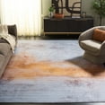 thumbnail image 4 of SAFAVIEH Tacoma Mike Traditional Machine Washable Area Rug, Grey/Rust, 9' x 12', 4 of 14