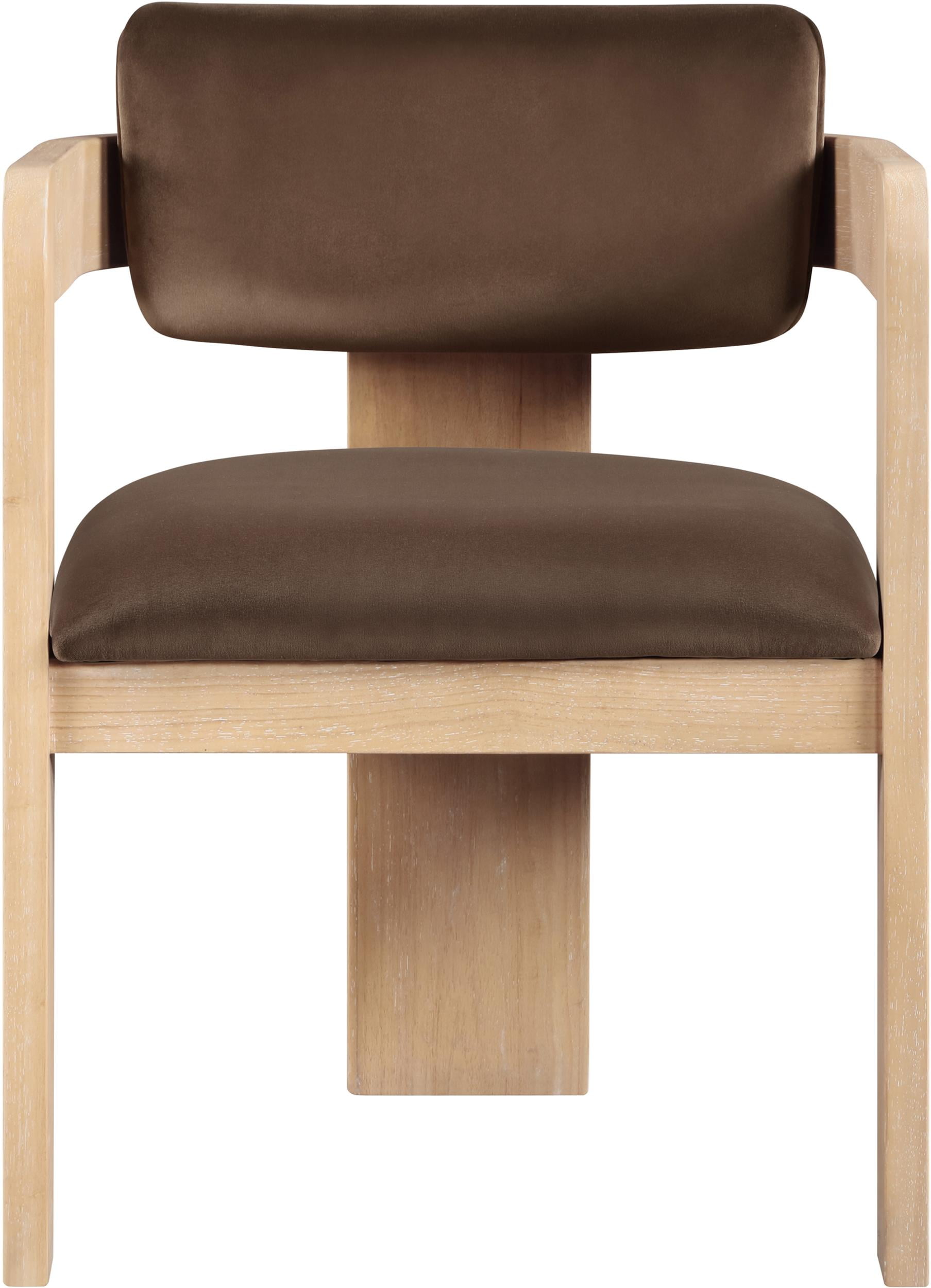 Meridian Furniture Sacha Brown Velvet Dining Chair (Set of 2)