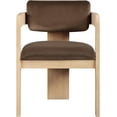 thumbnail image 4 of Meridian Furniture Sacha Brown Velvet Dining Chair (Set of 2), 4 of 10