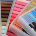 thumbnail image 1 of Dual Tip Markers 100 Colors Washable Wide Applications Soft Tip Markers Set for Students, 1 of 4