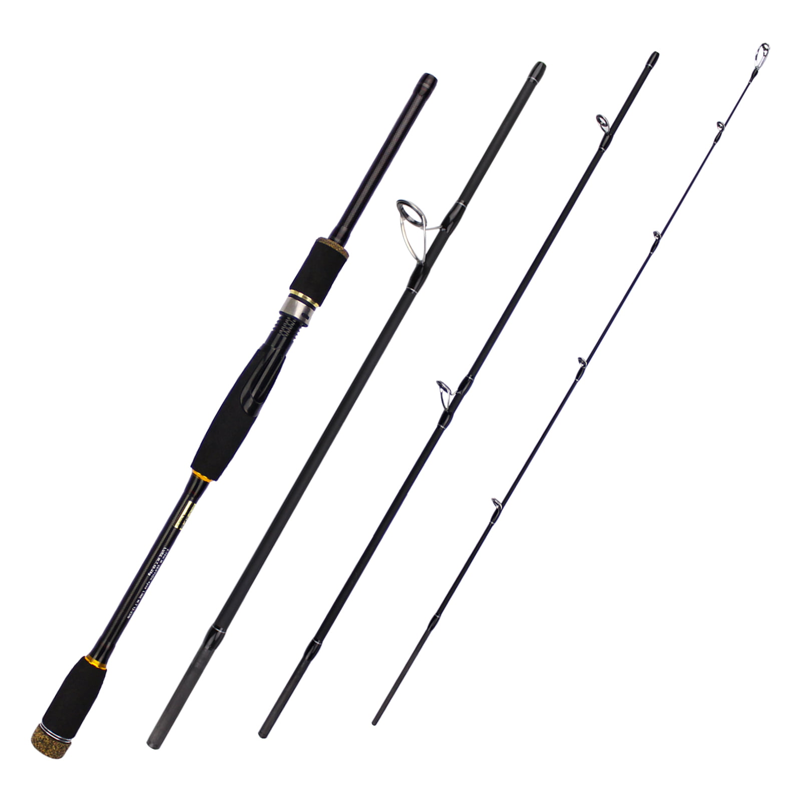 Casting Fishing Pole Details about   CarbonZeal 2-Piece Strong Lightweight Portable Fishing Rod 