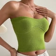 thumbnail image 2 of Yuyuzo Women Summer Tube Top Strapless Crop Tops Sleeveless Ribbed Knit Tank Tops, 2 of 7