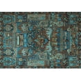 thumbnail image 1 of Ahgly Company Indoor Rectangle Animal Light Blue Traditional Area Rugs, 7' x 9', 1 of 4