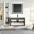 thumbnail image 7 of Eviva Joy 39"W x 18"D Gray Wall-mounted Bathroom Vanity with White Porcelain Integrated Sink Top, 7 of 7