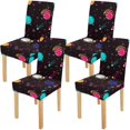 thumbnail image 1 of ABPHQTO Funda protectora para silla elástica con planetas del espacio exterior, funda protectora para comedor, Hotel, boda, fiesta, juego de 4, 1 of 4