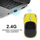 thumbnail image 4 of 2.4g Mouse inalámbrico 2.4g Mouse inalámbrico ratón óptico 1600dpi para Oficina de Juegos Mac/ME/Windows PC/Tablet(Amarillo), 4 of 8