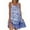 M-Blue, variant on Kcodviy Dress for Women Floral Womens Casual Dresses O Neck Ruffle Hem Womens Wrap Dress Summer Spaghetti Strap Sleeveless Short Business Dress with Pockets Dress Beach Dress
