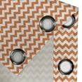 thumbnail image 4 of Ambesonne Autumn Grommet Curtain, Holiday Seasonal Color, 50" x 84", Orange and White, 4 of 6