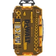 DEWALT Tough Box Tool Kit, 1/4 & 3/8 Drive Socket Set