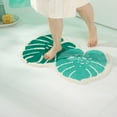 thumbnail image 4 of TOWN & COUNTRY PLAY In The Tropics Monstera Leaves Shaped Bath Mat, Absorbent Tufted Floor Mat, Non-Slip Backing, Machine Washable, Green, 20.4"x30.9", 4 of 9