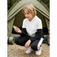 thumbnail image 5 of PureChapter Boys Clothing Sets Color Block Zip Up Hooded Jacket & Jogger Pants 2-Piece Tracksuit for Kids 7-14, 5 of 9