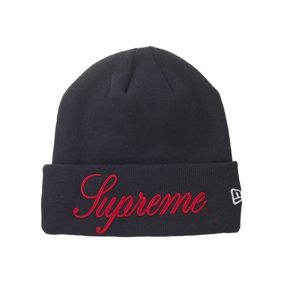 Supreme New Era Script Beanie, from StockX