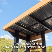 Backyard Discovery Fusion Flame 2 Galvanized Steel Outdoor Kitchen, Grill, Pizza Oven