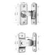 thumbnail image 4 of Pestillo de acero inoxidable de 90 grados Cerradura de puerta corrediza de ángulo recto de seguridad (S) 2 piezas, 4 of 6
