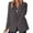 Grey, variant on Casual Blazers for Women 2025 Long Sleeve Notch Lapel Collar Button Open Front Business Casual Work Office Jacket