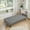 Grey Calico, variant on 77.5 Inch Tan Calico 1-Piece Convertible Sofa Bed, Retro Printed Fabric Dual Purpose Living Room Sofa Couch