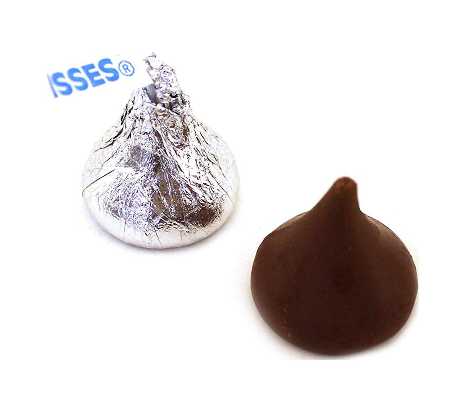 Hershey's Kisses Milk Chocolate Silver Foil Candy, Bulk 3 Pounds Bag