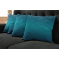 thumbnail image 2 of Ambesonne Ombre Throw Pillow Cover 4 Pack, Tropic Ocean Room, 16", Petrol Blue, 2 of 6