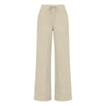 thumbnail image 7 of Girls Linen Pants Kids 2026 Summer Lightweight Casual Beach Baggy Elastic Waist Wide Leg Trousers Athletic Boyfriend Y2K, 7 of 7