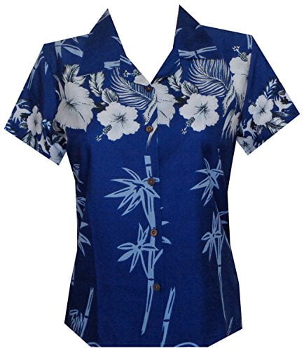 Hawaiian Shirt 35W Women Bamboo Tree 